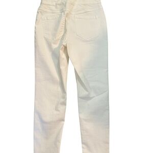 INC International Concepts Cream Straight Leg Denim. Stretch.